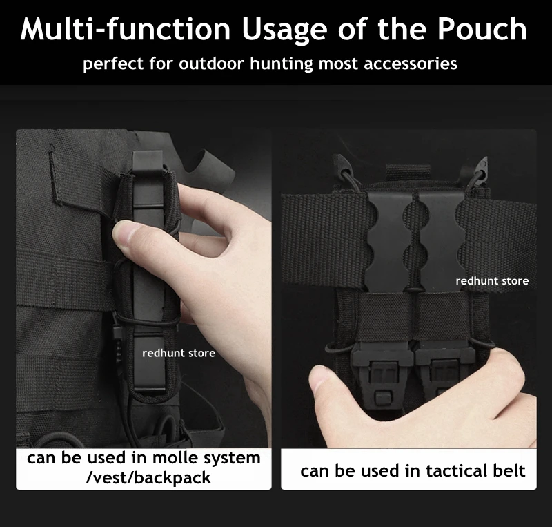 Pitol funda MOLLE para cargadores AK AR M4 – individual táctica - imagen 5