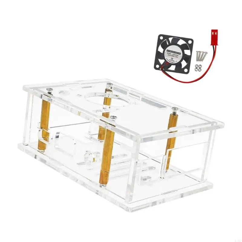 Carcasa acrílica transparente para 4 tableros