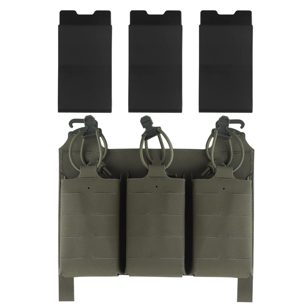 Portacargadores MOLLE Triple Abierto para Fusil con Elástico - imagen 5