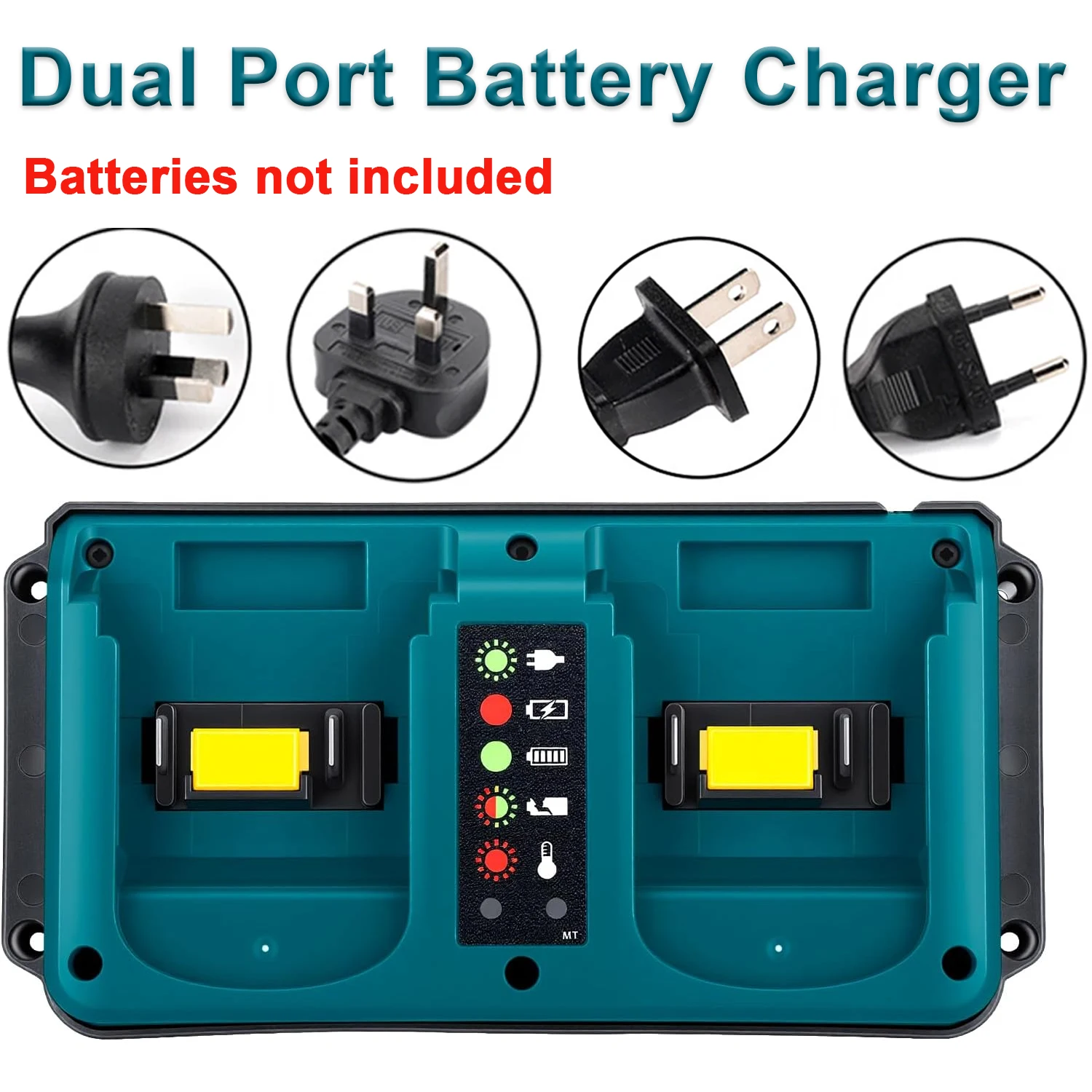 Makita cargador rápido estación de carga compatible LXT Li-Ion - imagen 2