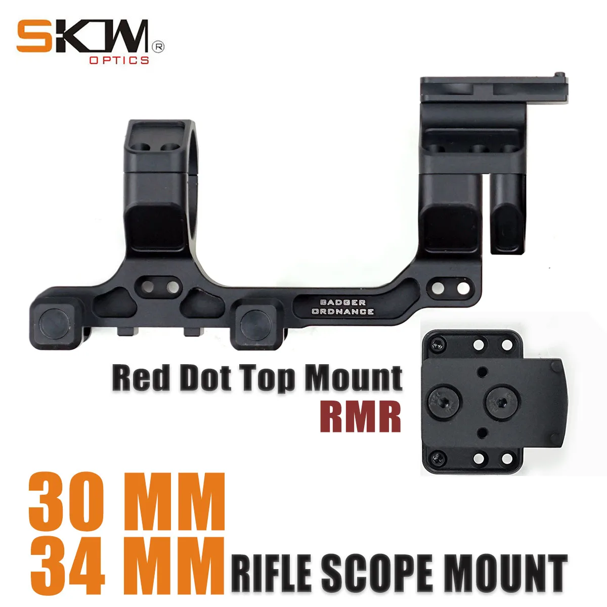 SKWoptics montaje red dot RMR Picatinny para AR15 M4 - imagen 3