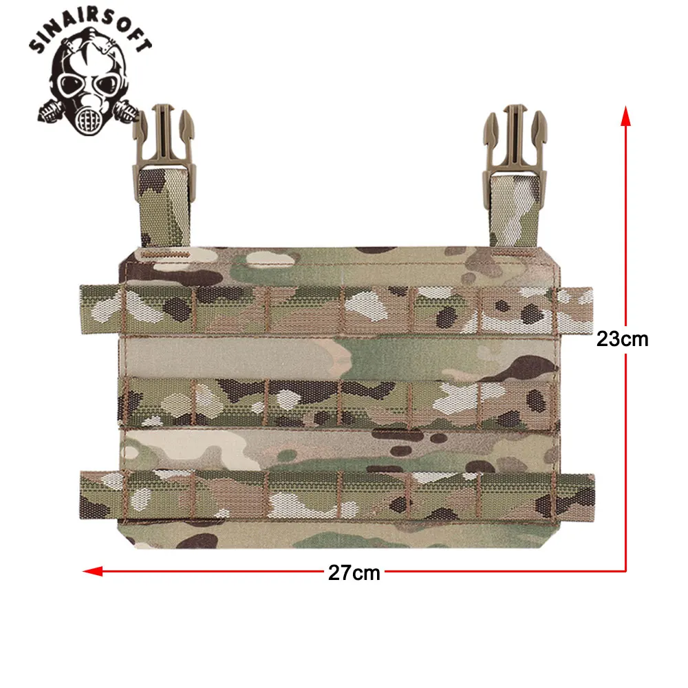 Panel MOLLE en vista frontal