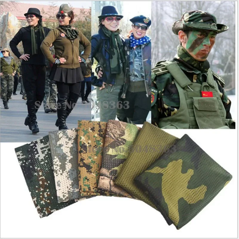 Malla transpirable en camuflaje
