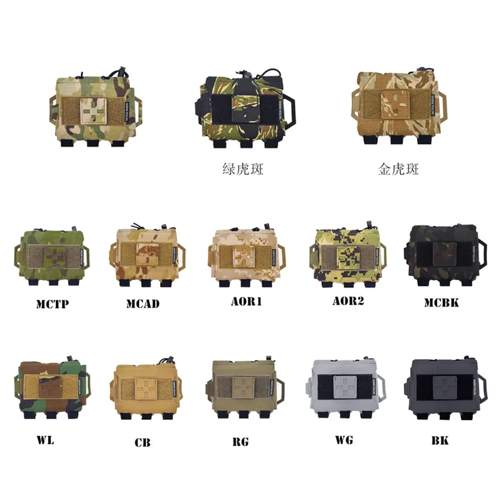 Vista frontal de la bolsa IFAK