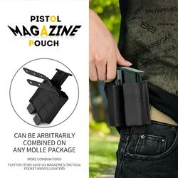 Porta cargadores táctico 9 mm funda liberación rápida MOLLE