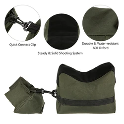 Bolsa táctica airsoft con soportes delantero y trasero, arena