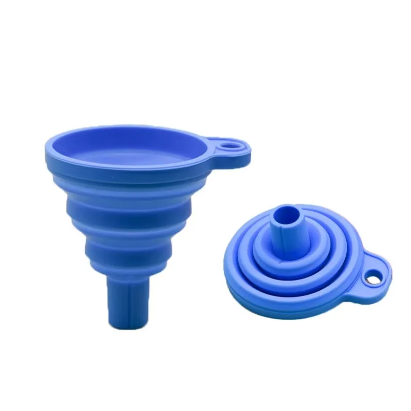 Embudo de silicona para aceite y líquidos del motor, plegable - imagen 3