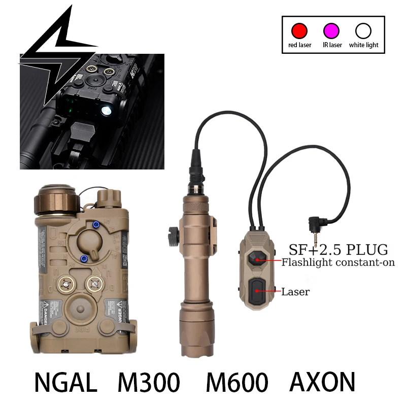 NGAL Láser IR táctico verde – estroboscópico con interruptor Axon - imagen 2