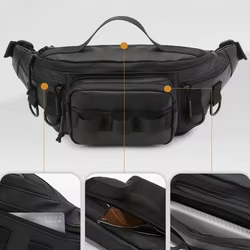 Bolsa de pesca impermeable ligera riñonera multifuncional para hombres