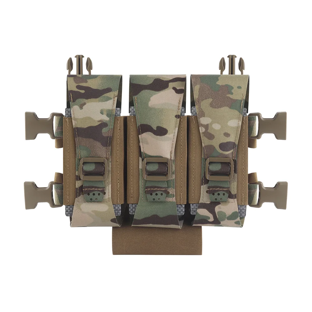 Panel frontal MOLLE portacargadores triple 5,56mm táctico - imagen 4