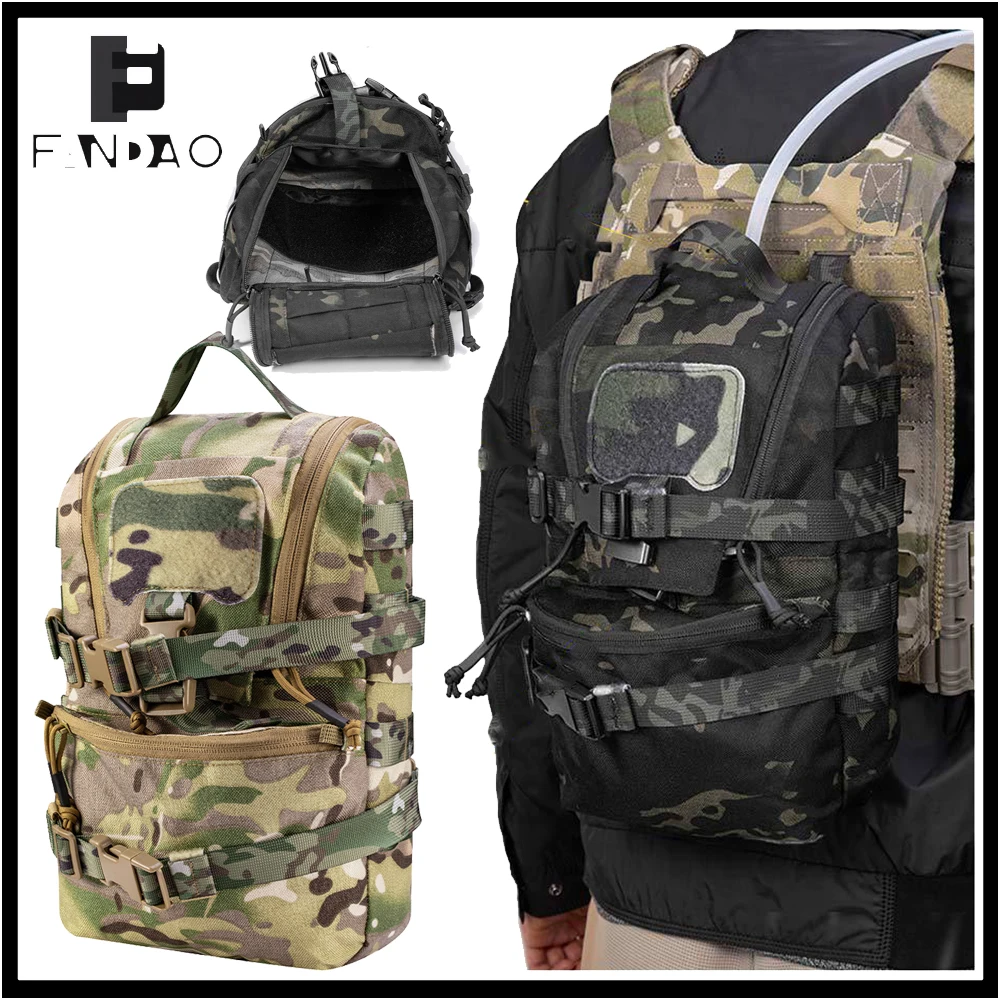 Mochila táctica MOLLE de hidratación camuflaje expandible outdoor - imagen 2