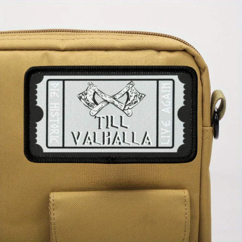 Parche Ticket To Valhalla – Insignia táctica con velcro para chaleco o mochila - imagen 5
