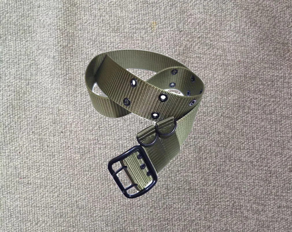 Cinturón táctico interior de nailon con hebilla metálica doble fila