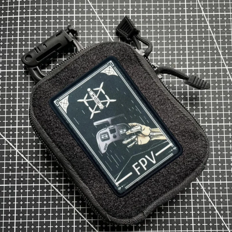 Parche táctico FPV con brazalete adhesivo gancho y bucle - imagen 3