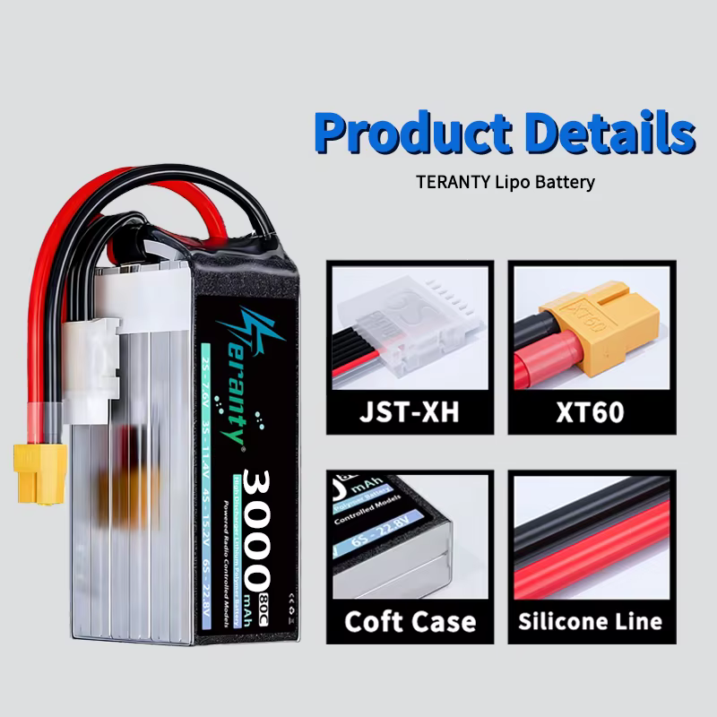 GNB Batería LiPo 6S 22.8V 3000mAh 120C Drone FPV - imagen 2