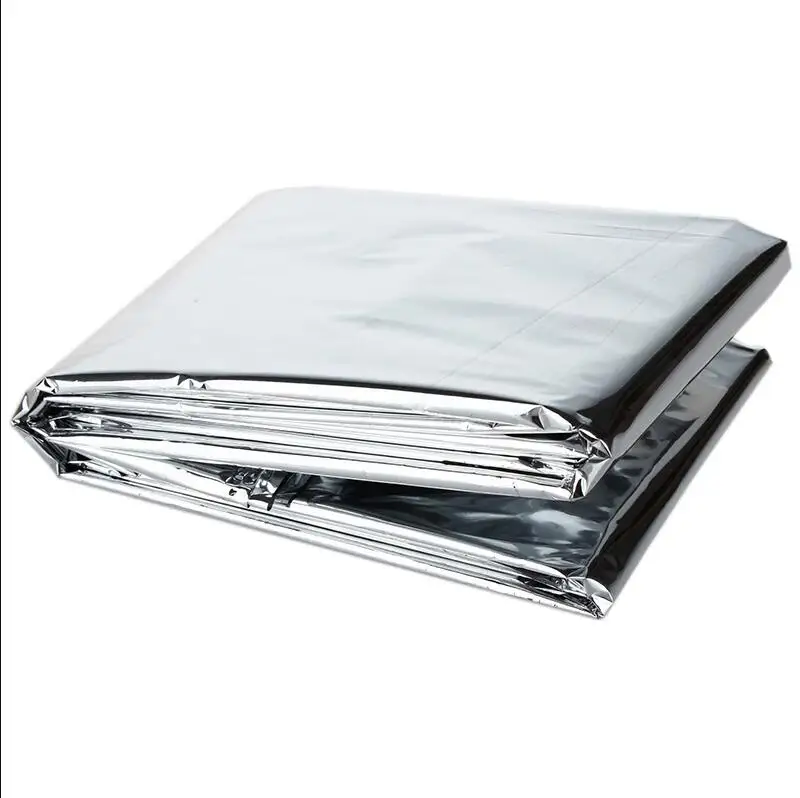 Manta de emergencia térmica Mylar plateada – Supervivencia outdoor - imagen 2