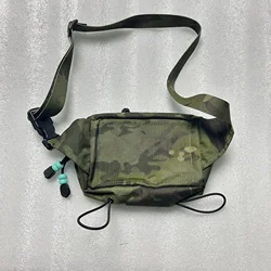 Riñonera táctica de nailon EDC con gancho y bucle para parche DIY