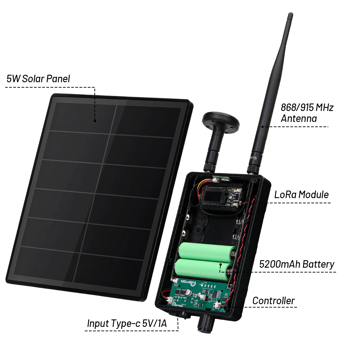 Heltec Nodo LoRa solar con GPS y antena para monitorización remota - imagen 3