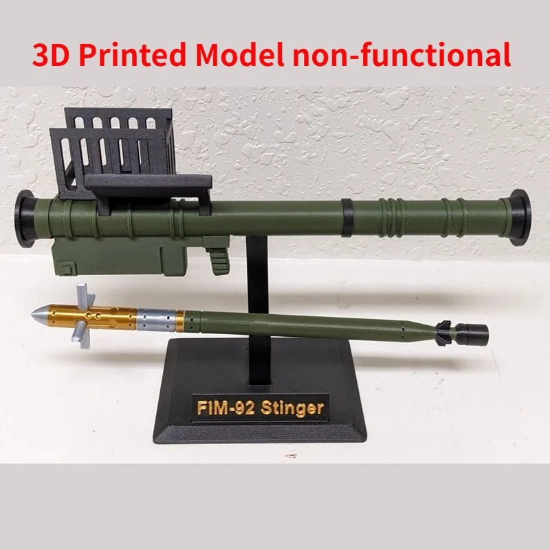 Maqueta FIM-92 impresa en 3D con acabado detallado
