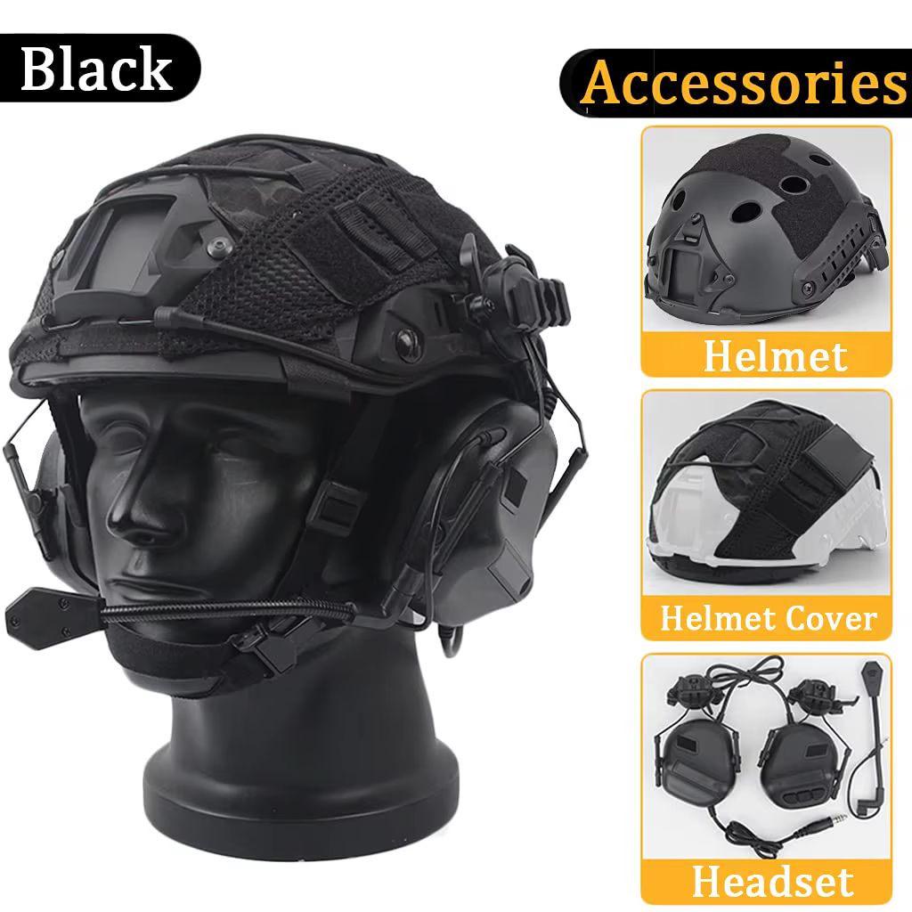 Detalle de la funda y casco