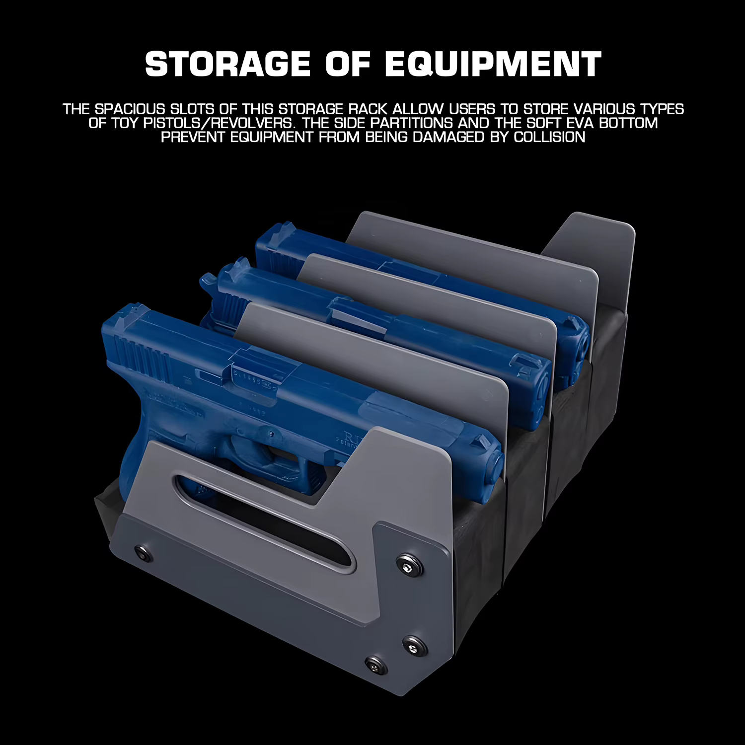 Organizador táctico pistolas Airsoft con estante Base EVA