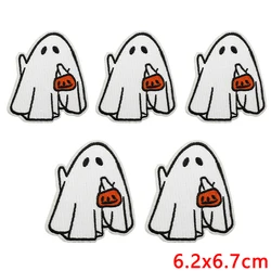 Parches bordados tácticos Halloween calabaza fantasma baloncesto
