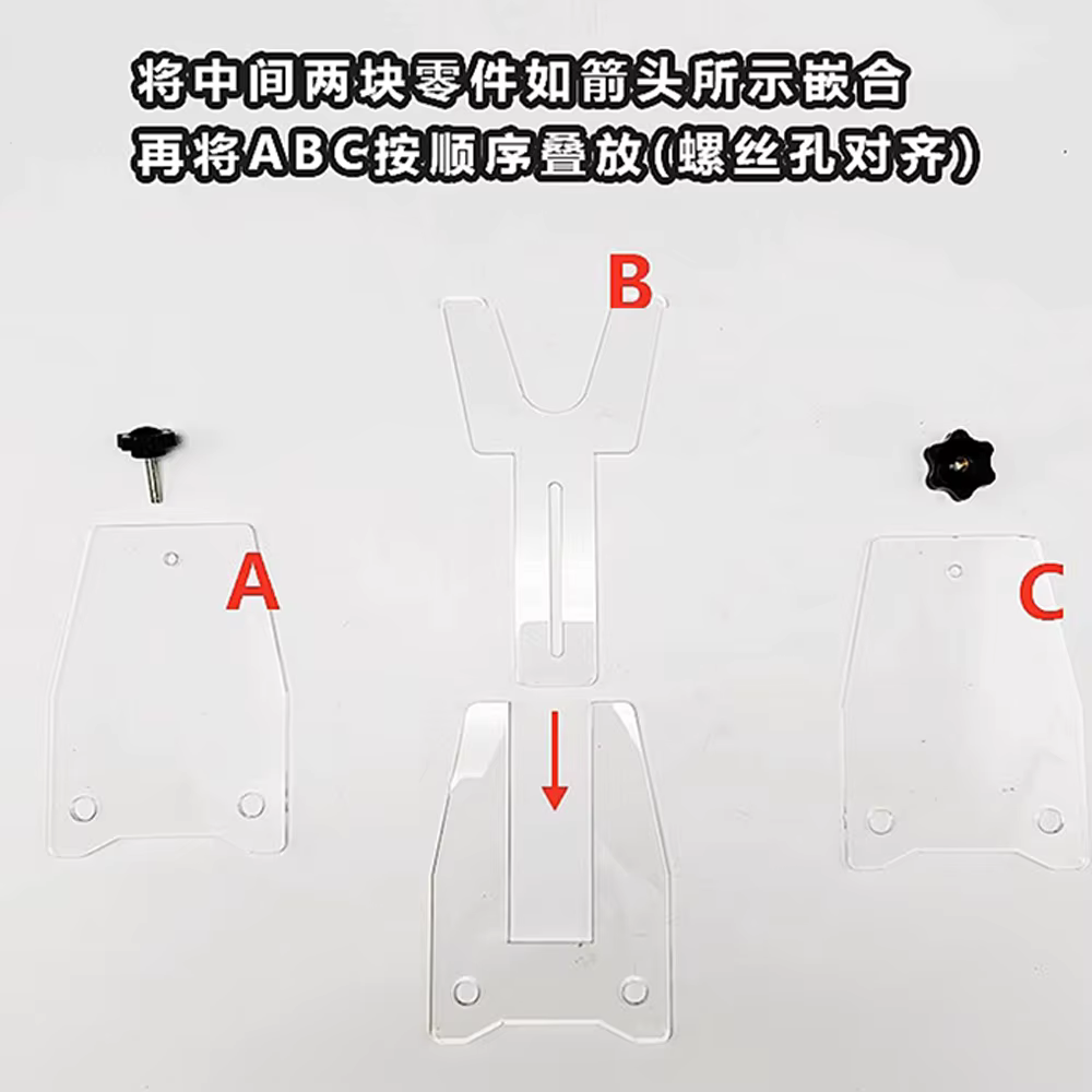 Soporte táctico acrílico para rifle extensible con estante ajustable - imagen 2