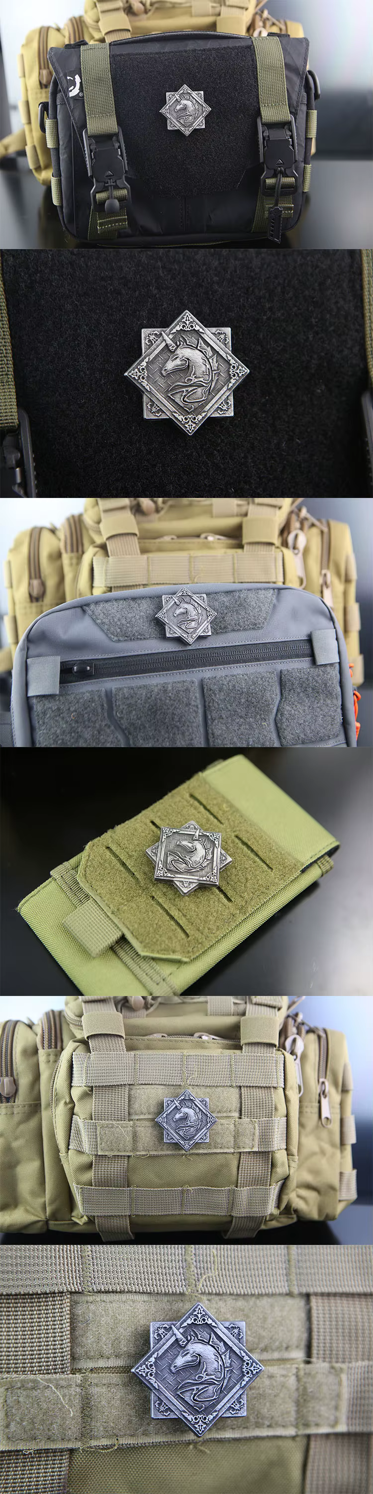 Sistema de velcro táctico para fijación del parche
