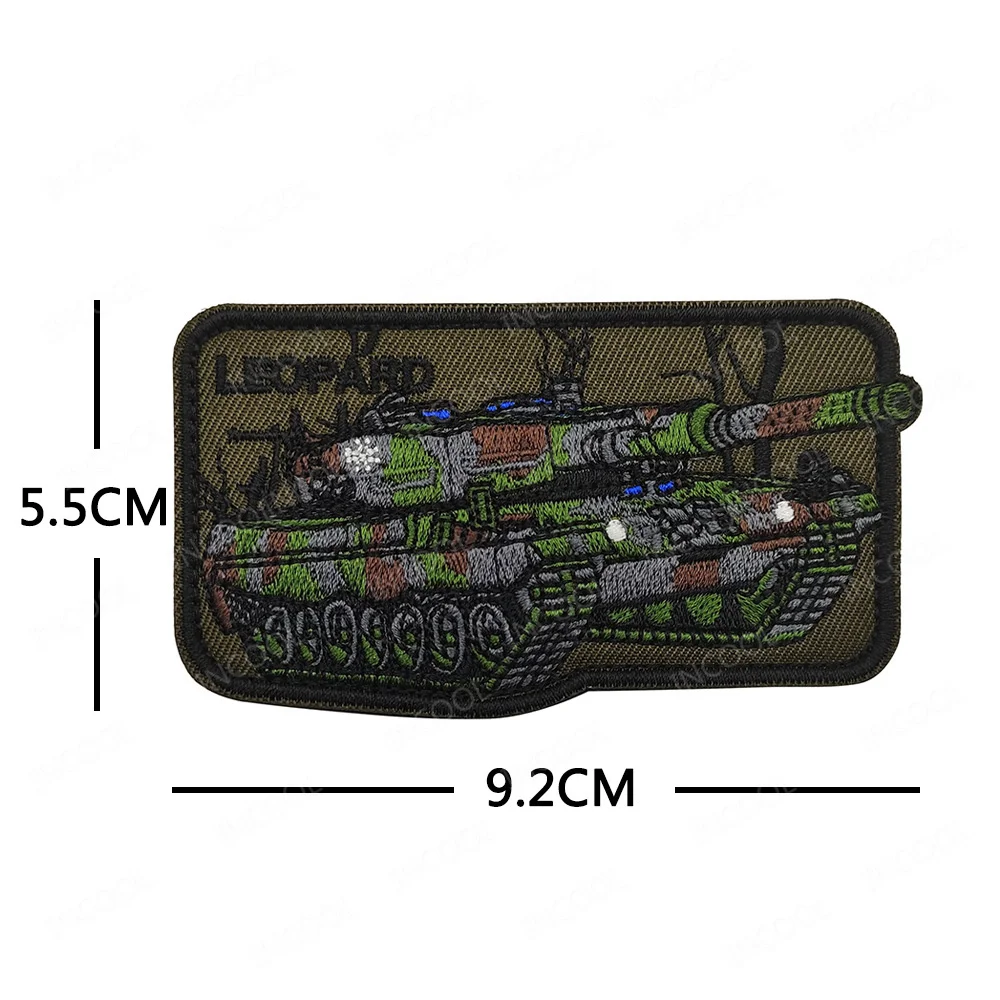 Parche PVC militar tanque verde – Accesorio táctico para uniforme