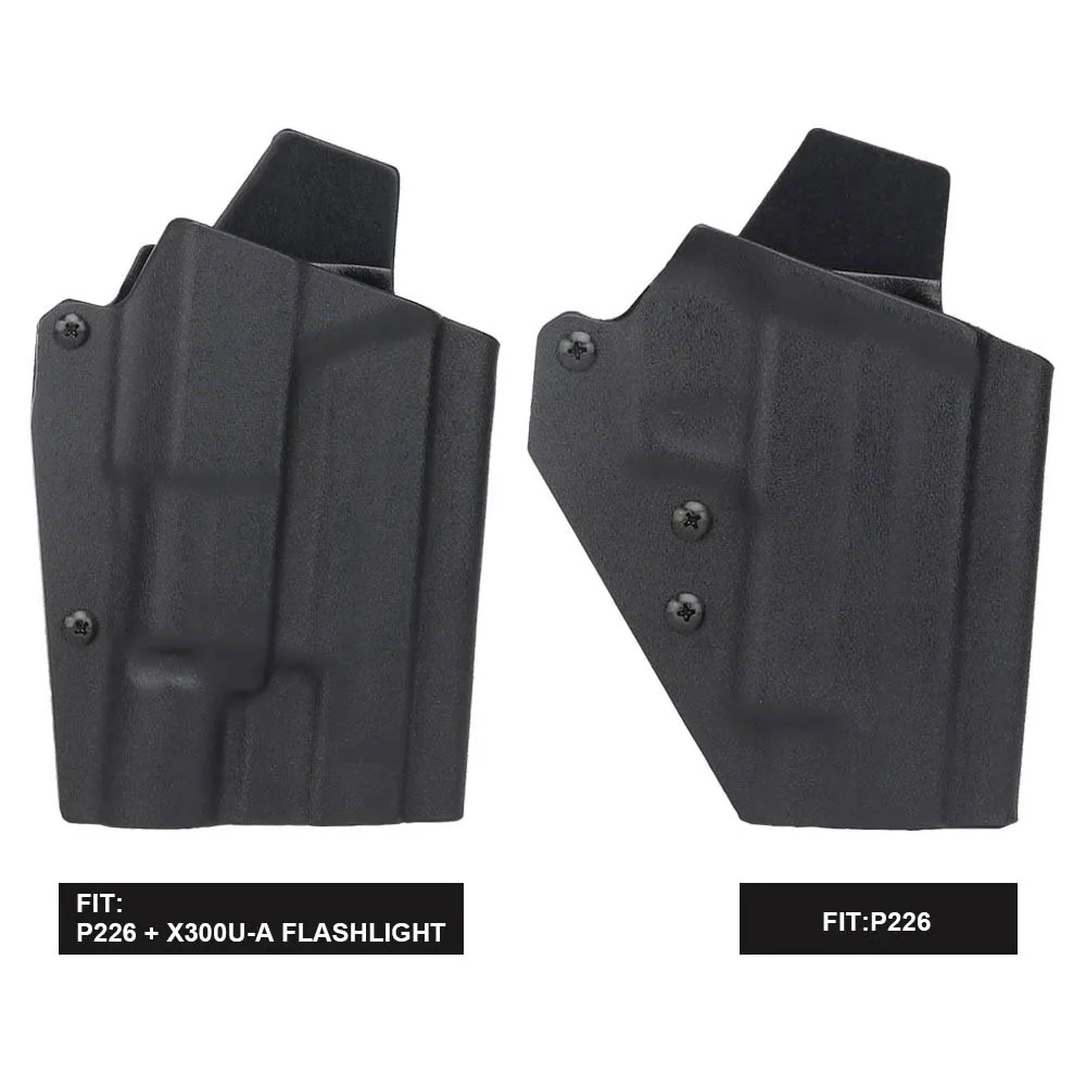 Funda táctica Kydex P226 con X300, rápida liberación MOLLE ajustable - imagen 3