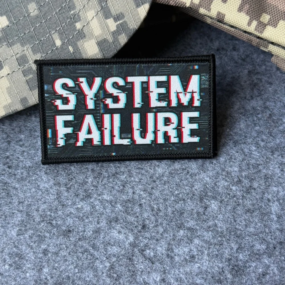 Parche táctico Velcro fallo de sistema para brazalete militar - imagen 4