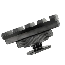 Adaptador Zapata Caliente a Riel Picatinny para Punto Rojo y DSLR
