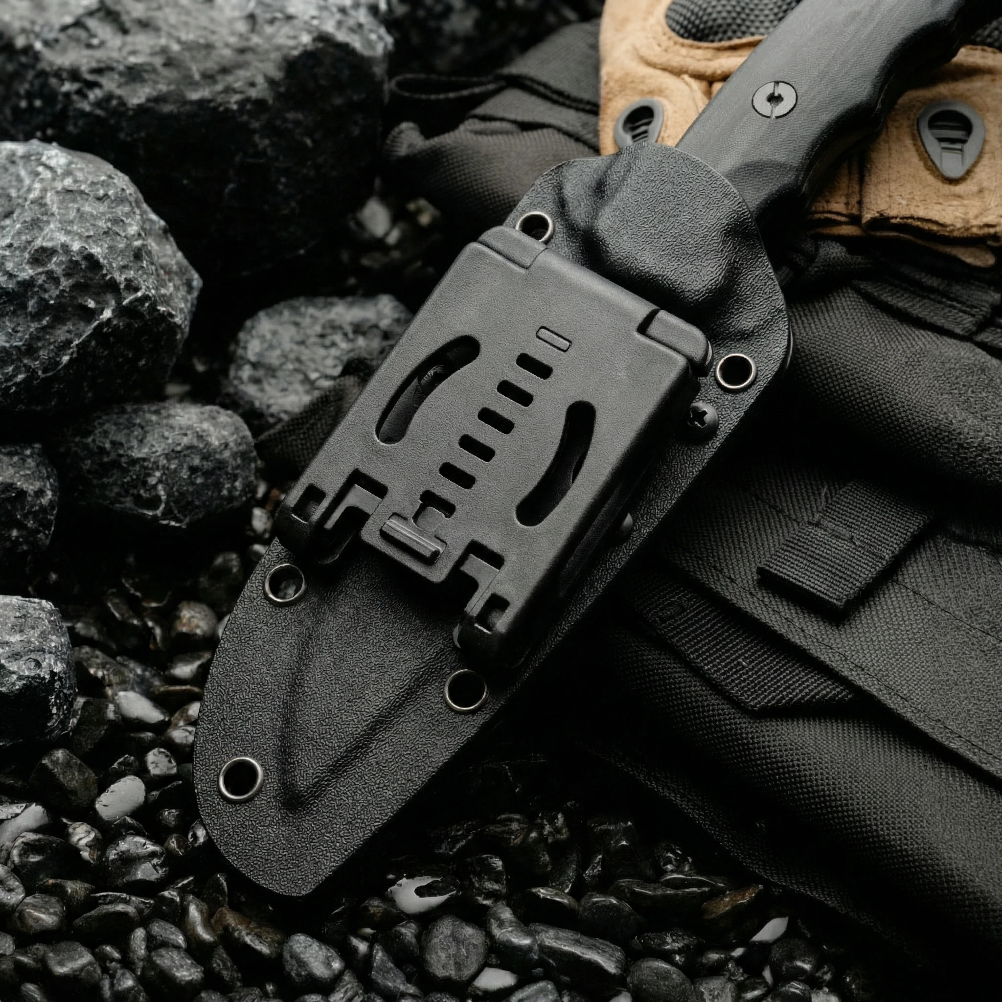 Cuchillo de supervivencia compacto con hoja fija para exterior - imagen 5