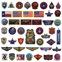 Conjunto parches tácticos Top Gun Maverick – Chaqueta, brazalete 3D y bolsa