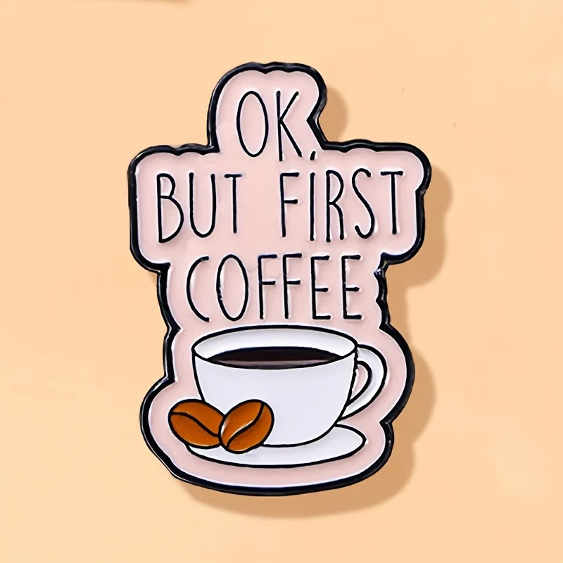Insignia esmaltada de café con mascotas y texto estampado - imagen 5