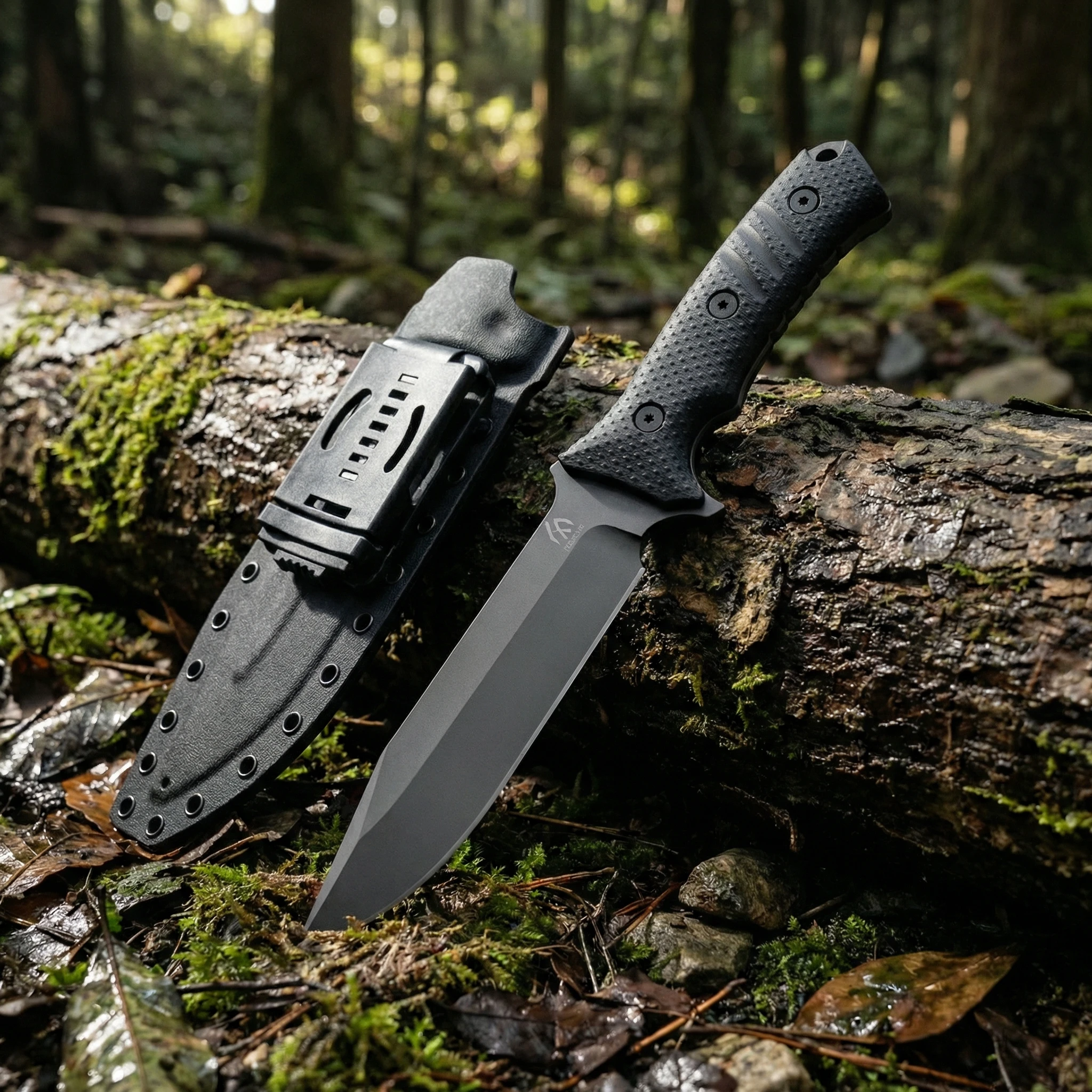 Cuchillo táctico de hoja fija alta dureza para camping y emergencias - imagen 4