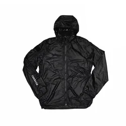 Chaqueta táctica negra plegable multiusos ligera antiinfrarrojos UV