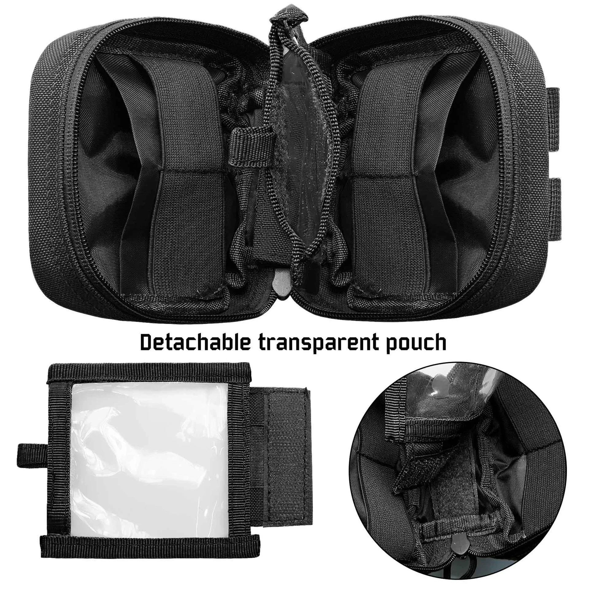 Bolsa táctica MOLLE EDC de cintura compacta para linterna y cuchillo - imagen 2