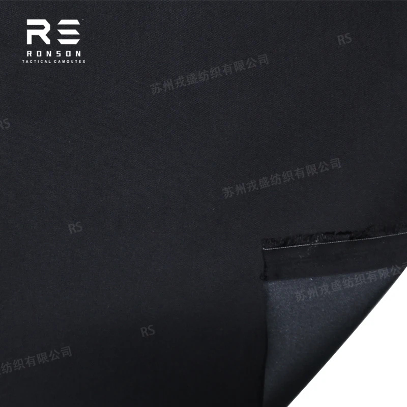 Tela Cordura táctica negra 500D nailon impermeable con PU - imagen 5