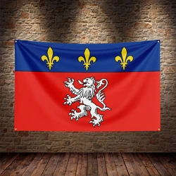 Bandera de Lyon francesa para decoración regional de interior