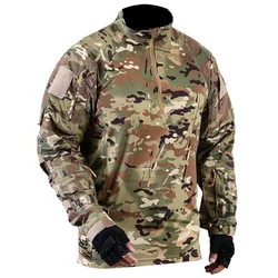 Camisa táctica camuflaje para combate, manga larga