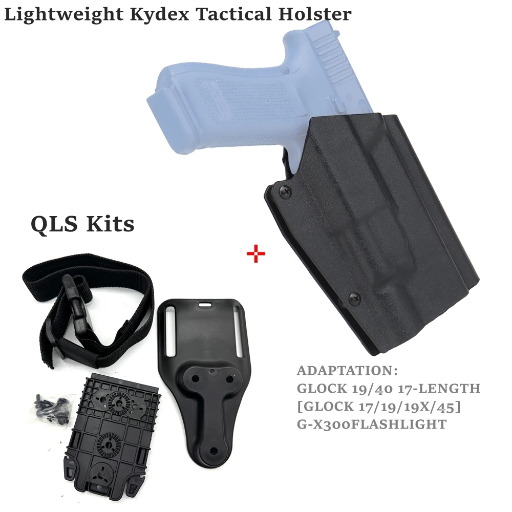 Funda Kydex Glock IWB con luz táctica, transporte oculto - imagen 4