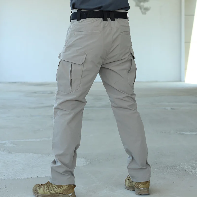 Pantalones tácticos impermeables hombre bolsillos MOLLE - imagen 2