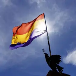 Bandera de la Segunda República Española poliéster impresa para colgar