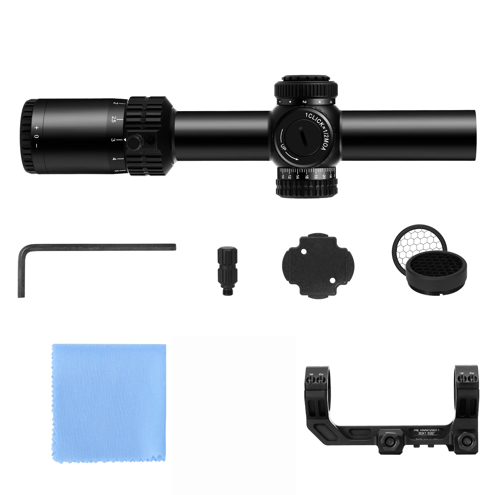 Mira telescópica LPVO FFP para rifle táctica con montura cantilever - imagen 2