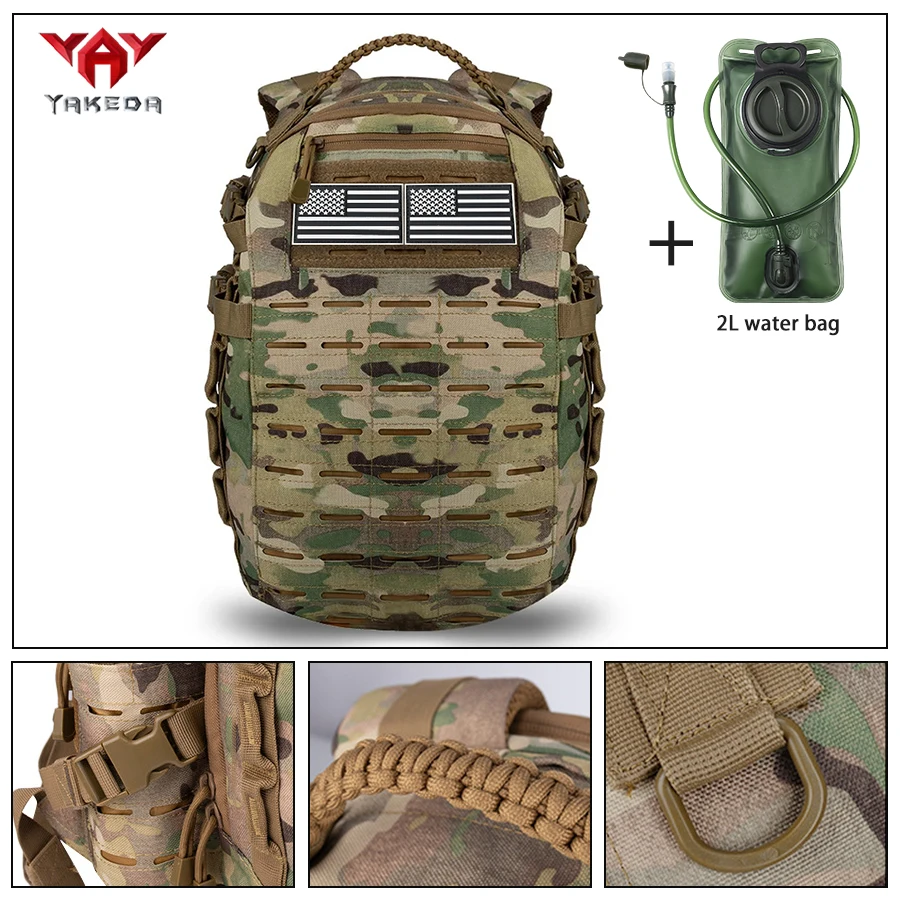 YAKEDA Mochila táctica para hidratación compatible con bolsa de agua - imagen 4