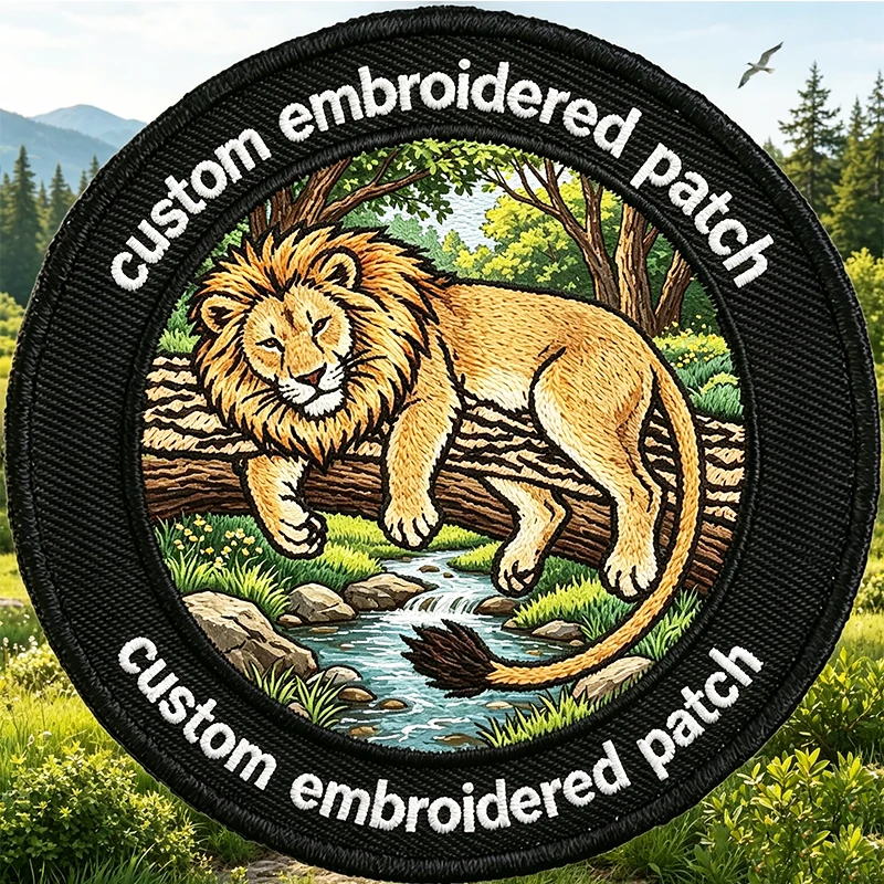 Parche bordado personalizado termoadhesivo con velcro para ropa - imagen 5