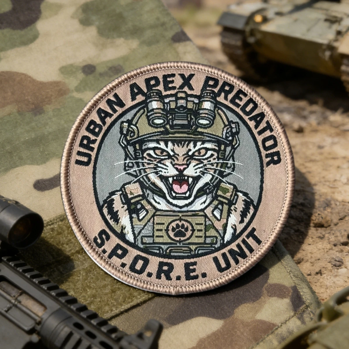 Parche Táctico URBAN APEX PREDATOR para Molle – Bordado Militar - imagen 4