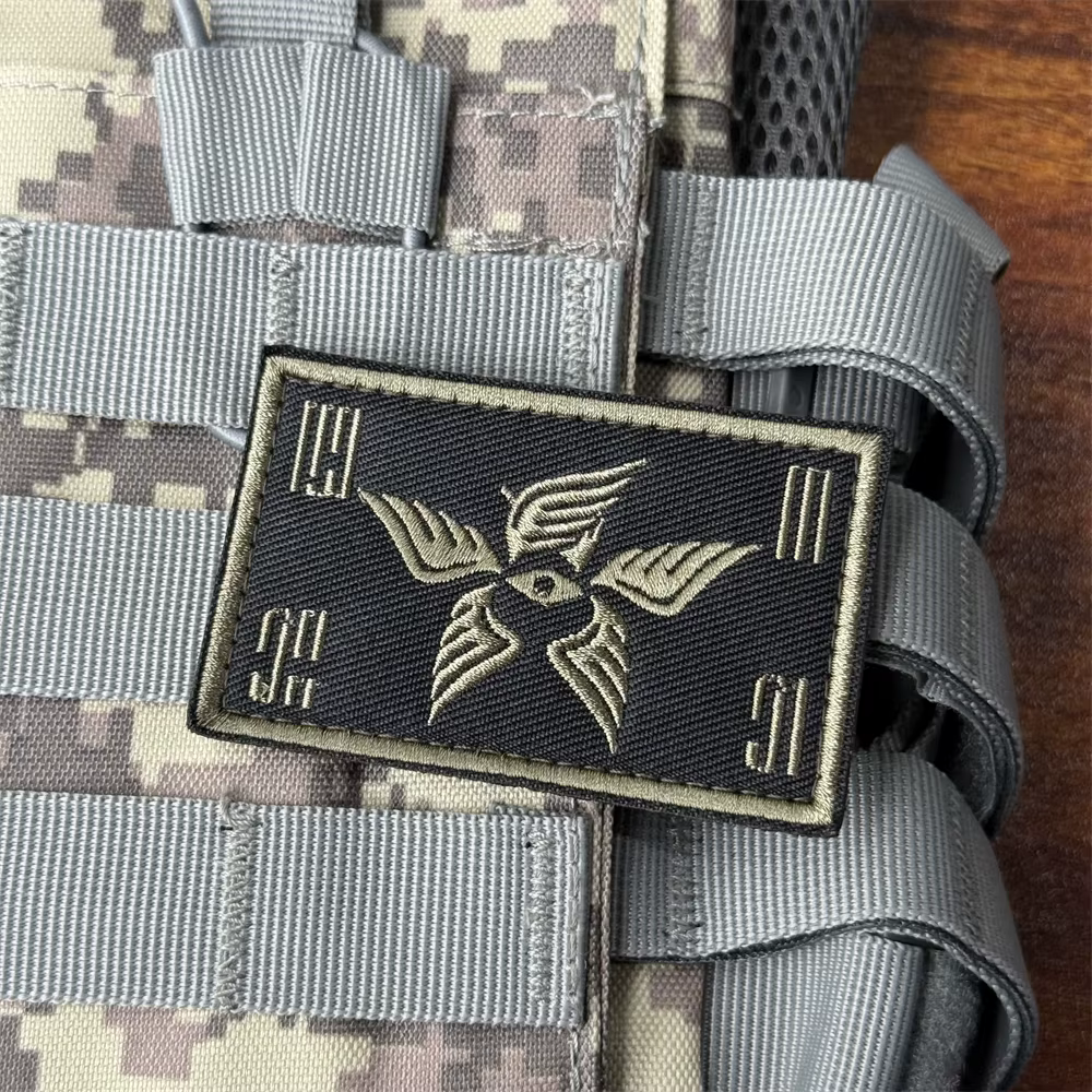 Parche táctico Chevron ángel guardián moral bordado con velcro - imagen 5