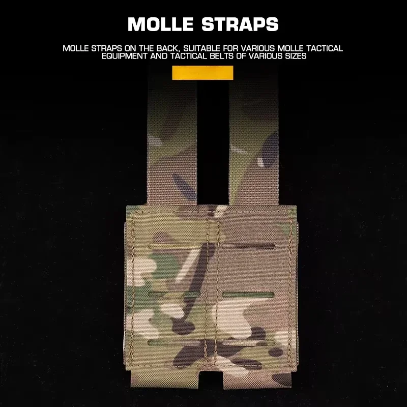 Portacargadores doble elástico 9 mm con portalámpara y portacuchillo